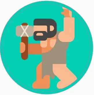 dibujo hombre prehistórico