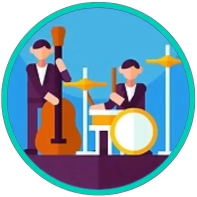 dibujo músicos